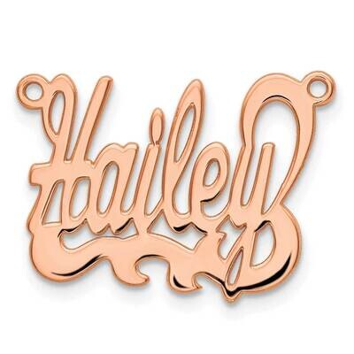 Polished Name Plate 14k Rose Gold XNA137R, MPN: XNA137R,