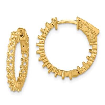 Round Hoop Safety Clasp Earring Mountings 14k Gold XE1993, MPN: XE1993, 191101637704