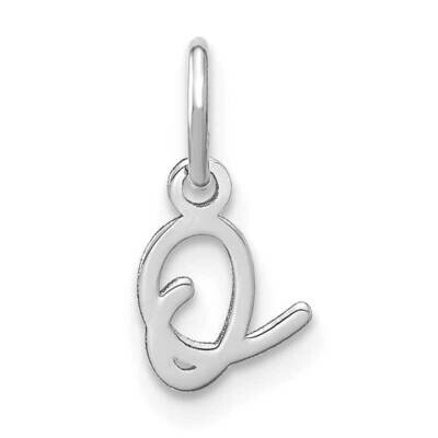 Upper Case Letter O Initial Charm 14k White Gold XNA1305W/O, MPN: XNA1305W/O,