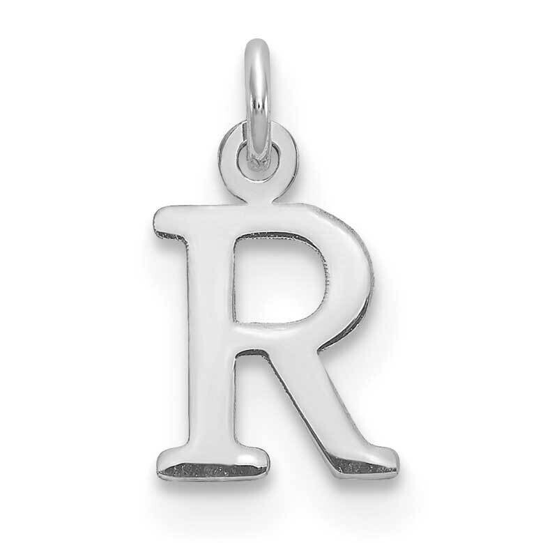 Letter R Initial Charm Sterling Silver Rhodium-Plated XNA1160SS/R