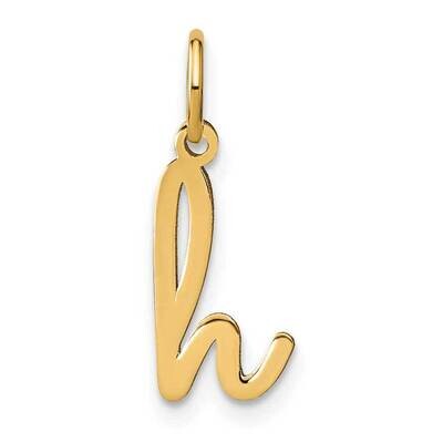 Lower Case Letter H Initial Charm 14k Gold XNA1307Y/H, MPN: XNA1307Y/H,