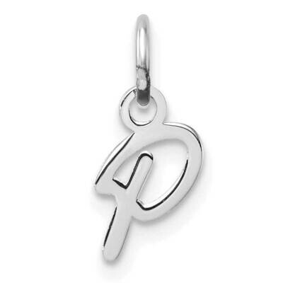 Uppercase Letter P Initial Charm 14k White Gold XNA1467W/P, MPN: XNA1467W/P,