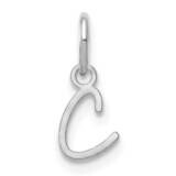 Upper Case Letter C Initial Charm 14k White Gold XNA1305W/C, MPN: XNA1305W/C,