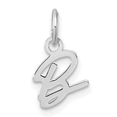 Uppercase Letter B Initial Charm 14k White Gold XNA1467W/B, MPN: XNA1467W/B,