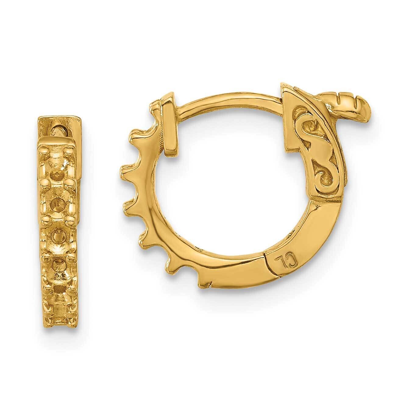 .42Ct 12-2.0mm Round Hoop Safety Clasp Earring Mountings 14k Gold XE3253, MPN: XE3253,
