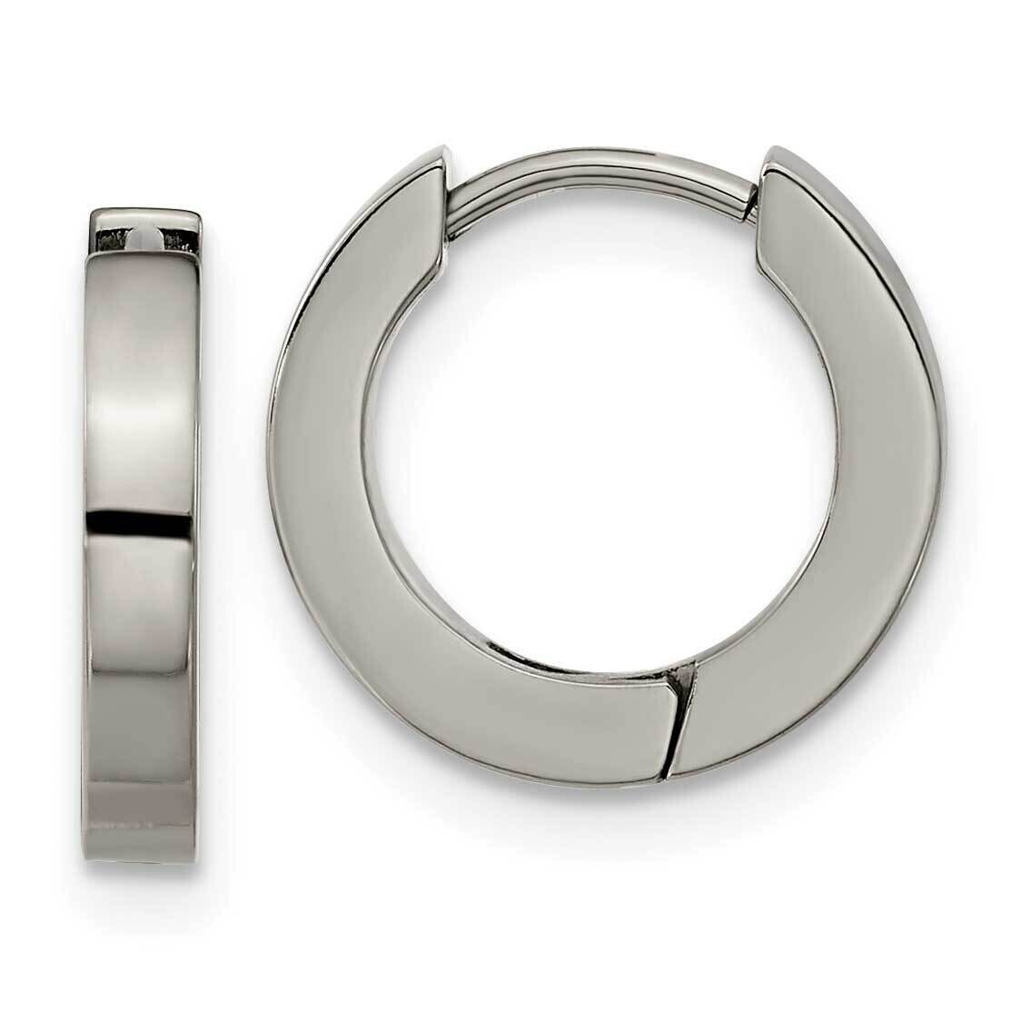 Chisel Polished 2.5mm Huggie Hoop Earrings Titanium TBE124 by Chisel, MPN: TBE124, 883957758824