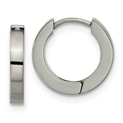 Chisel Polished 2.5mm Huggie Hoop Earrings Titanium TBE124 by Chisel, MPN: TBE124, 883957758824