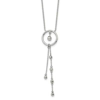 Chisel Polished Preciosa Crystal Circle Dangle Pendant On A 16 Inch Cable Chain A 1.5 Inch Extensio…