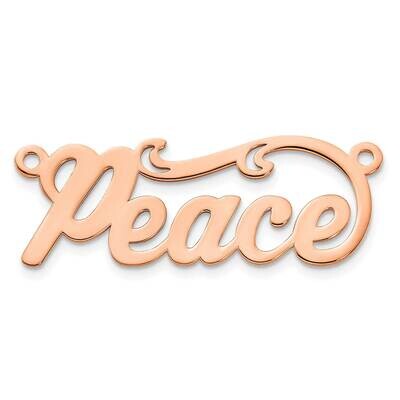 Polished Name Plate 14k Rose Gold XNA143R, MPN: XNA143R,