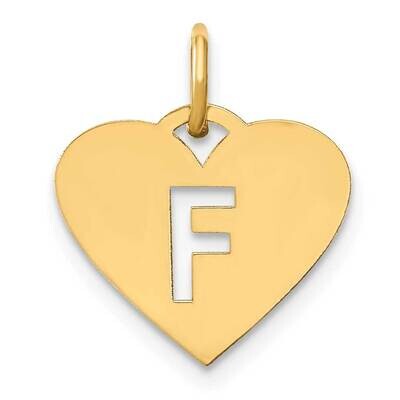 Initial Letter F Initial Charm 14k Gold XNA1338Y/F, MPN: XNA1338Y/F, 196904074022