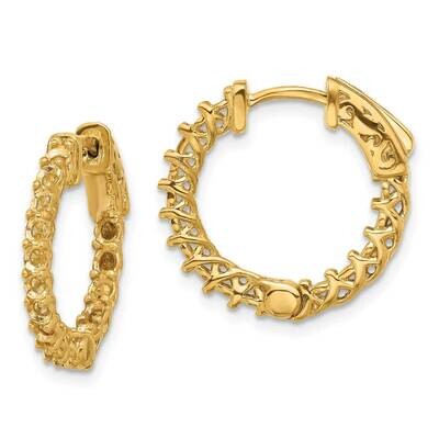Round Hoop Safety Clasp Earring Mountings 14k Gold XE2005, MPN: XE2005, 191101637889
