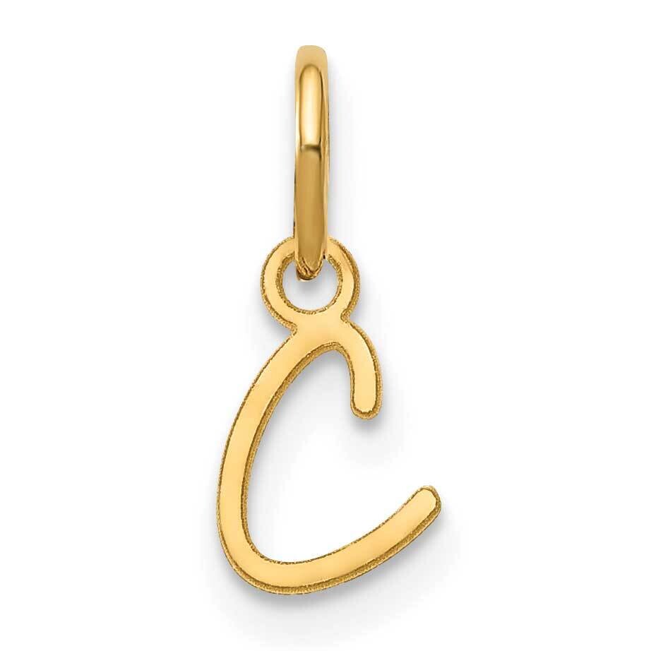 Upper Case Letter C Initial Charm 14k Gold XNA1305Y/C, MPN: XNA1305Y/C, 196904072158