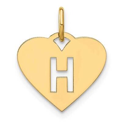 Initial Letter H Initial Charm 14k Gold XNA1338Y/H, MPN: XNA1338Y/H, 196904074015
