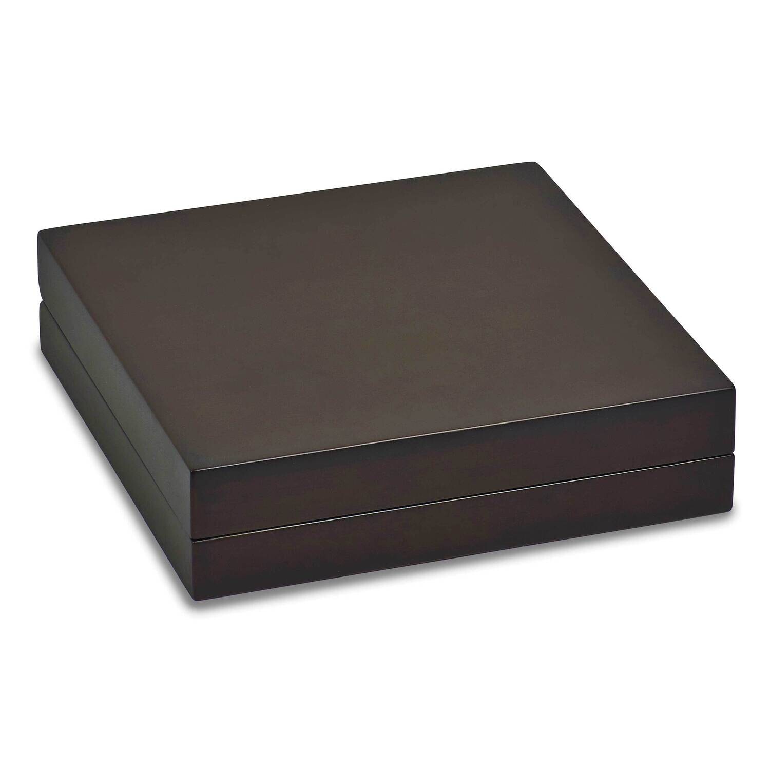 Pack Of 4 Walnut Matte Large Necklace Box Cream Leatherette WM10N-W, MPN: WM10N-W,