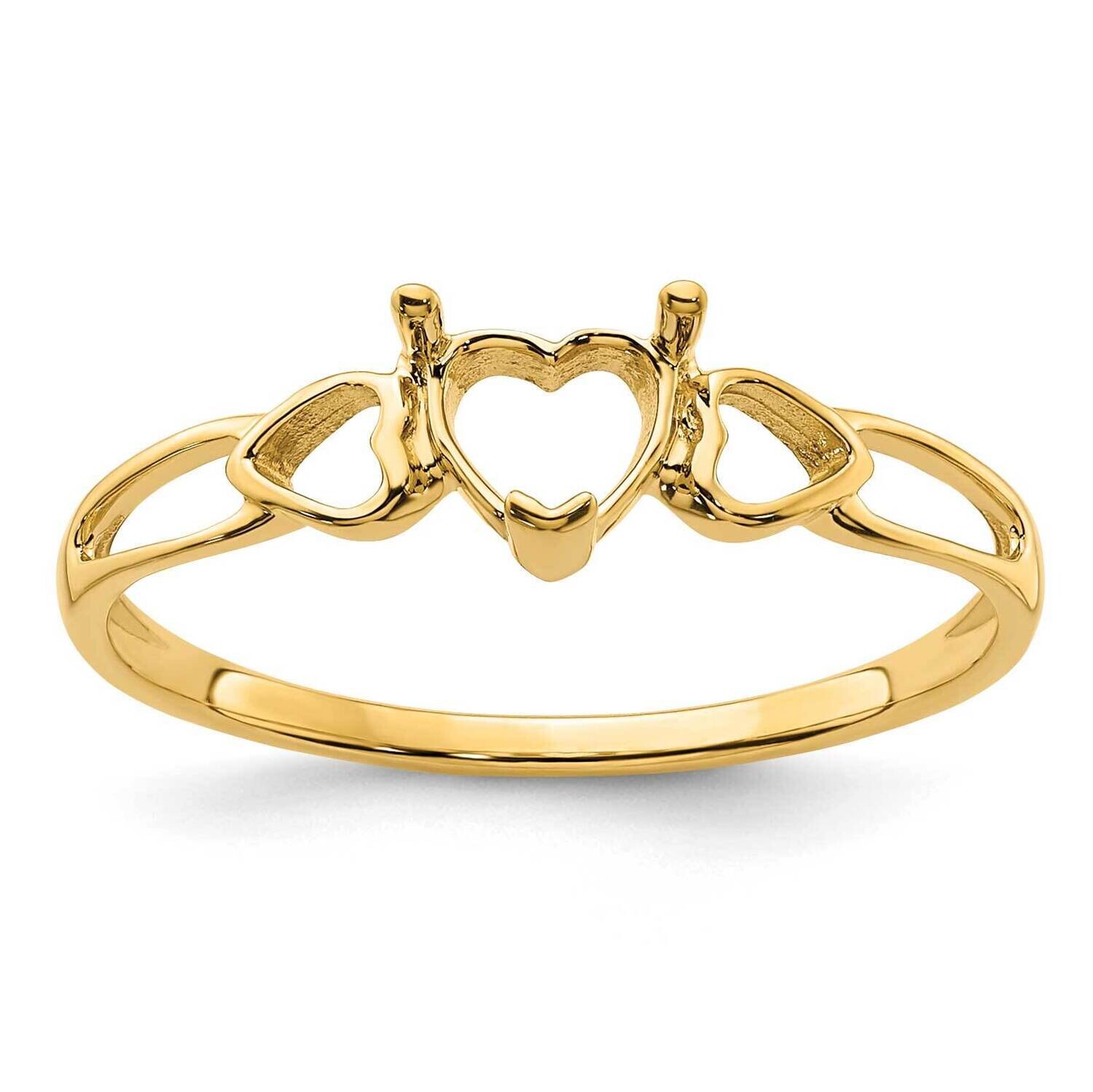 Birthstone Ring Mounting 14k Gold XBR154M, MPN: XBR154M,
