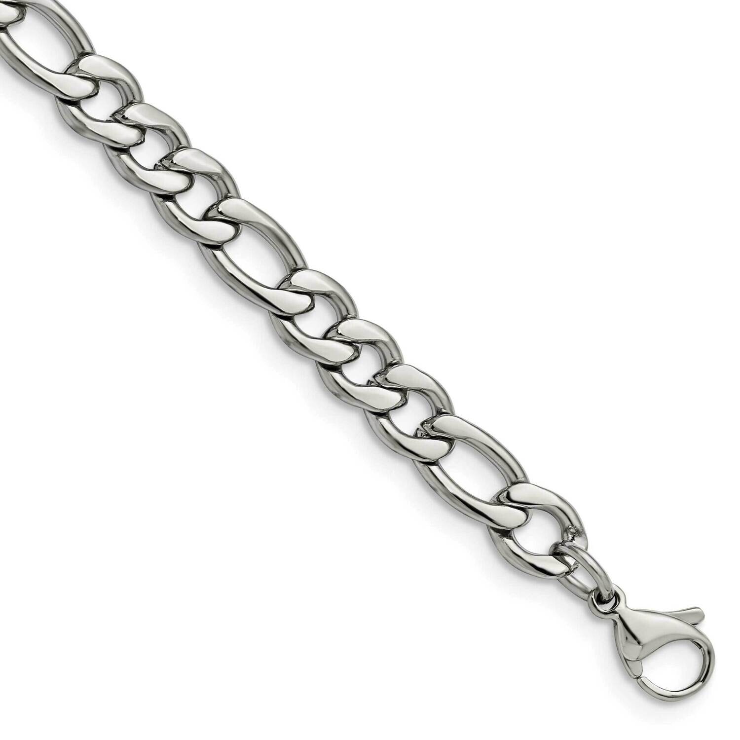 Chisel Polished 6.75mm 8 Inch Figaro Chain Stainless Steel SRN681-8 by Chisel, MPN: SRN681-8, 88677…