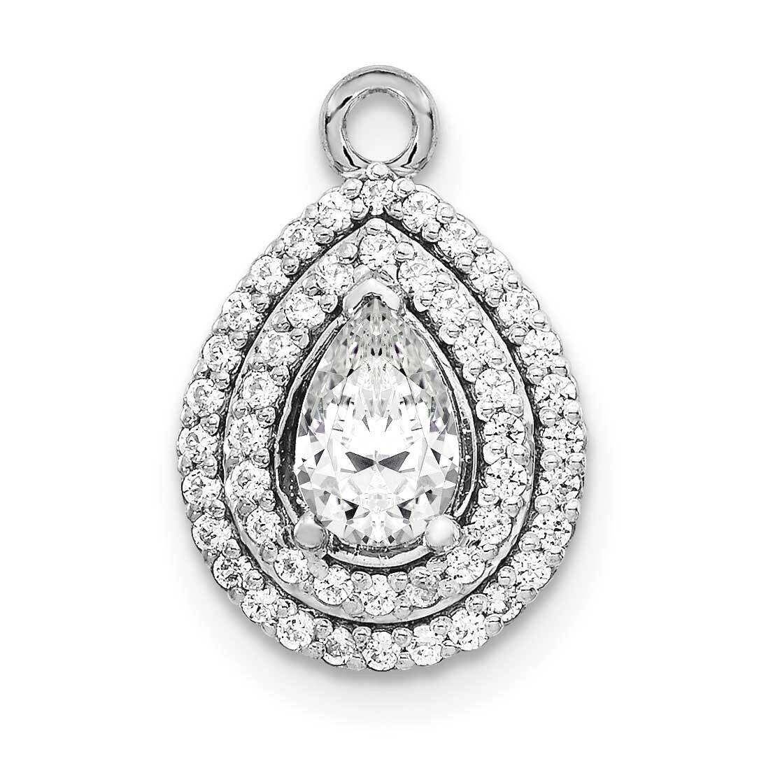 1.4Ct Teardrop Semi-Mount Vs Diamond Pendant 14k White Gold X10013WVS, MPN: X10013WVS,