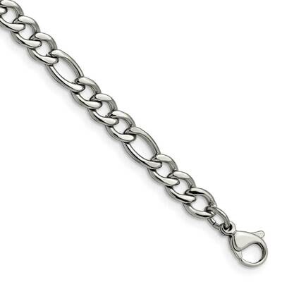 Chisel Polished 5.3mm 7 Inch Figaro Chain Stainless Steel SRN679-7 by Chisel, MPN: SRN679-7, 886774…