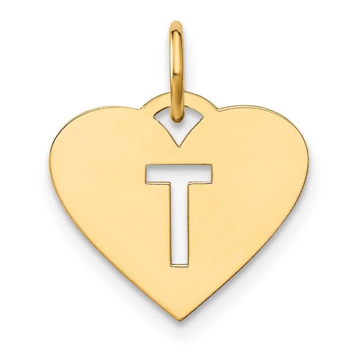 Initial Letter T Initial Charm 14k Gold XNA1338Y/T
