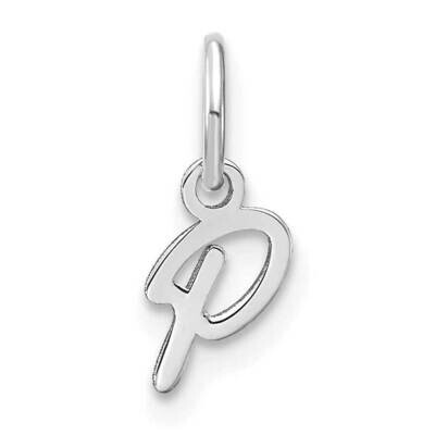 Upper Case Letter P Initial Charm 14k White Gold XNA1305W/P, MPN: XNA1305W/P,