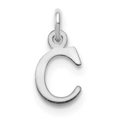 Letter C Initial Charm Sterling Silver Rhodium-Plated XNA1160SS/C, MPN: XNA1160SS/C,