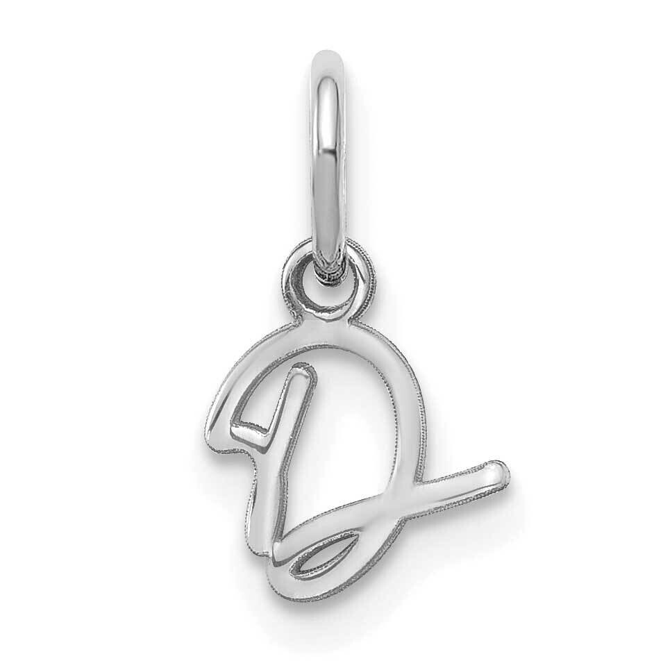 Upper Case Letter D Initial Charm 14k White Gold XNA1305W/D, MPN: XNA1305W/D,