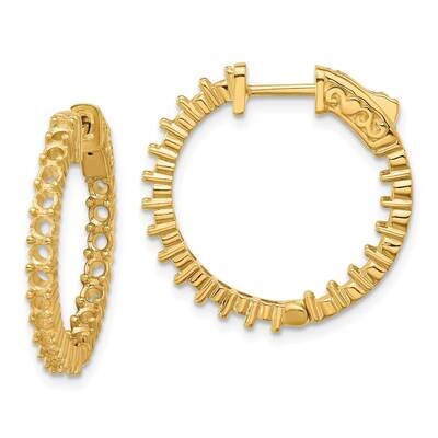 Round Hoop Safety Clasp Earring Mountings 14k Gold XE1994, MPN: XE1994, 191101637728
