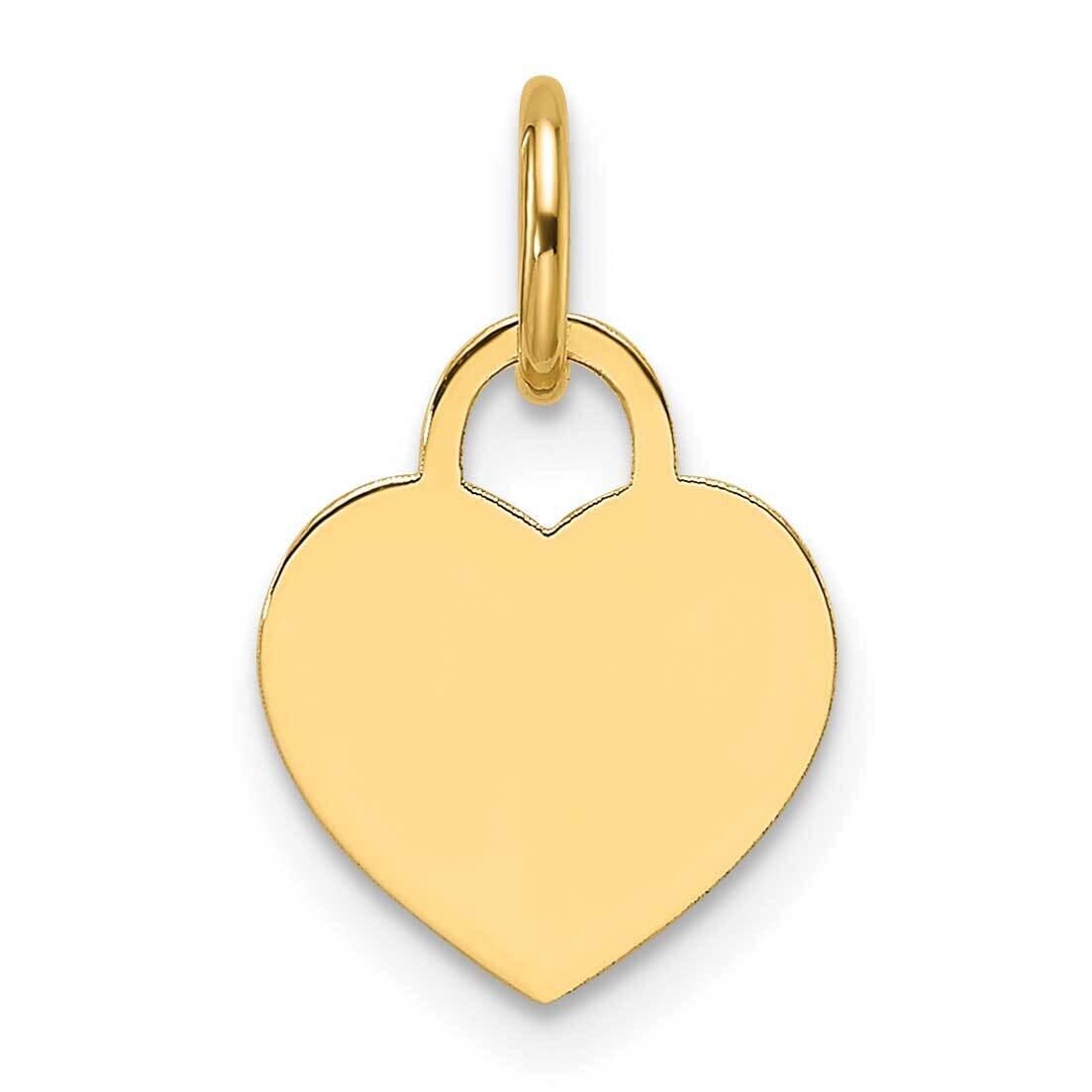 Small Engravable Heart Charm 14k Gold XM689/18