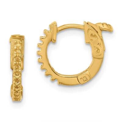 .18Ct 18-1.3mm Round Hoop Safety Clasp Earring Mountings 14k Gold XE3251, MPN: XE3251,