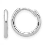 Polished Hinged Hoop Earrings 14k White Gold TF2304W, MPN: TF2304W,