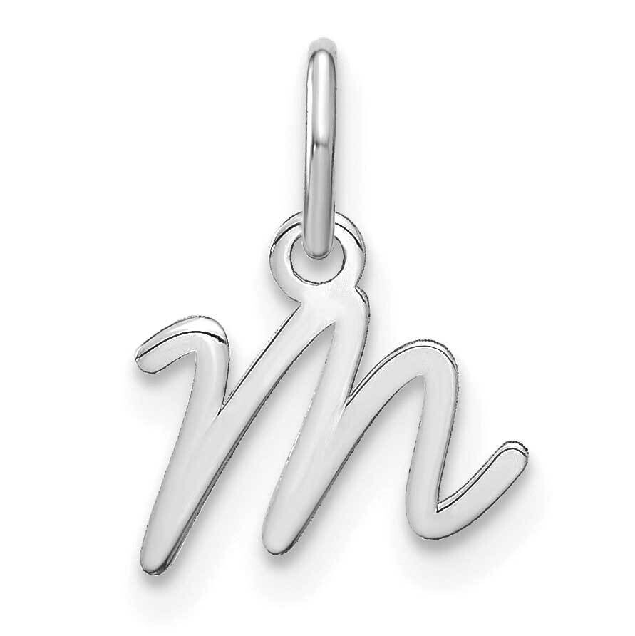 Upper Case Letter M Initial Charm 14k White Gold XNA1305W/M, MPN: XNA1305W/M,