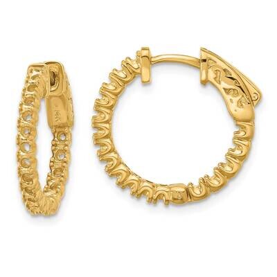 Round Hoop Safety Clasp Earring Mountings 14k Gold XE1987, MPN: XE1987, 191101637582