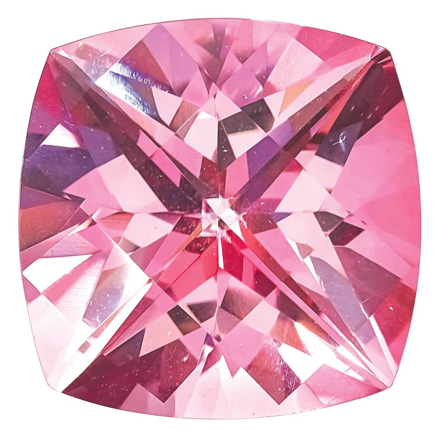 Topaz Baby Pink 5mm Cushion Checkerboard TP-0500-CUX-PB, MPN: TP-0500-CUX-PB,