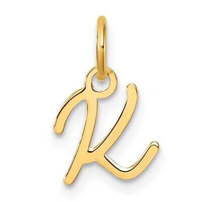 Uppercase Letter K Initial Charm 14k Gold XNA1467Y/K, MPN: XNA1467Y/K,