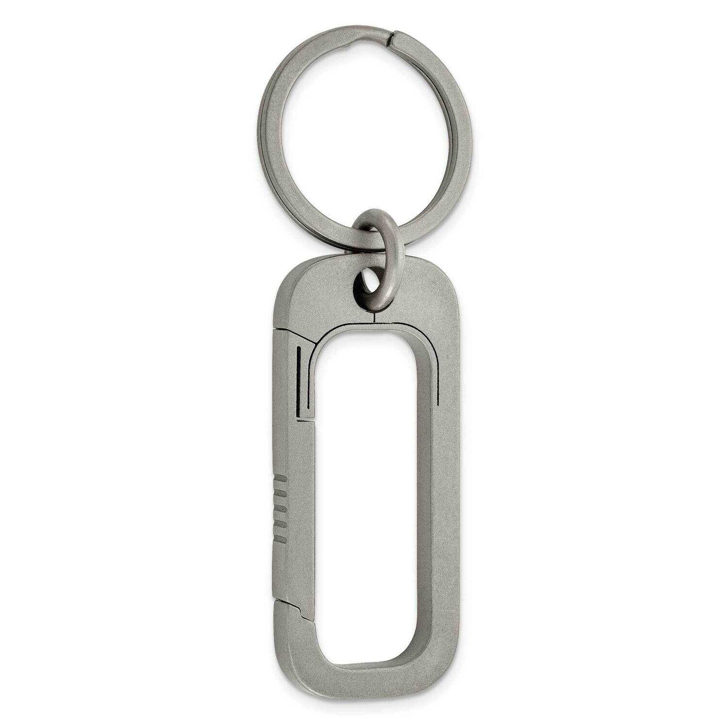 Chisel Brushed Squared Carabiner Key Ring Titanium TBK101 by Chisel, MPN: TBK101, 883957759111