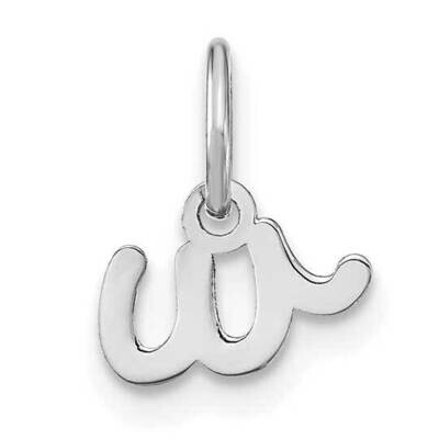 Lower Case Letter W Initial Charm 14k White Gold XNA1307W/W, MPN: XNA1307W/W, 196904077085