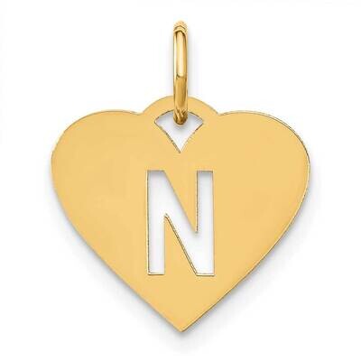 Initial Letter N Initial Charm 14k Gold XNA1338Y/N, MPN: XNA1338Y/N, 196904070925