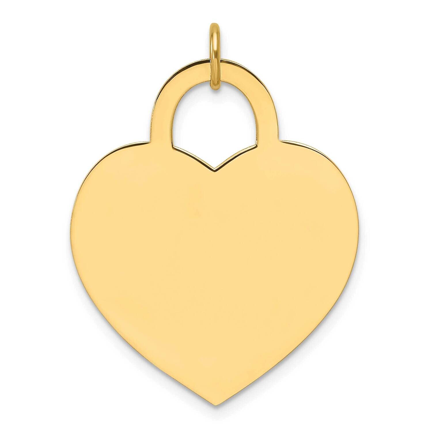Large Engravable Heart Charm 14k Gold XM691/35, MPN: XM691/35,