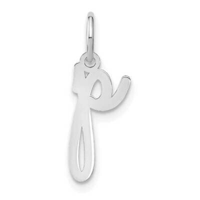 Lower Case Letter P Initial Charm 14k White Gold XNA1307W/P, MPN: XNA1307W/P, 196904076880