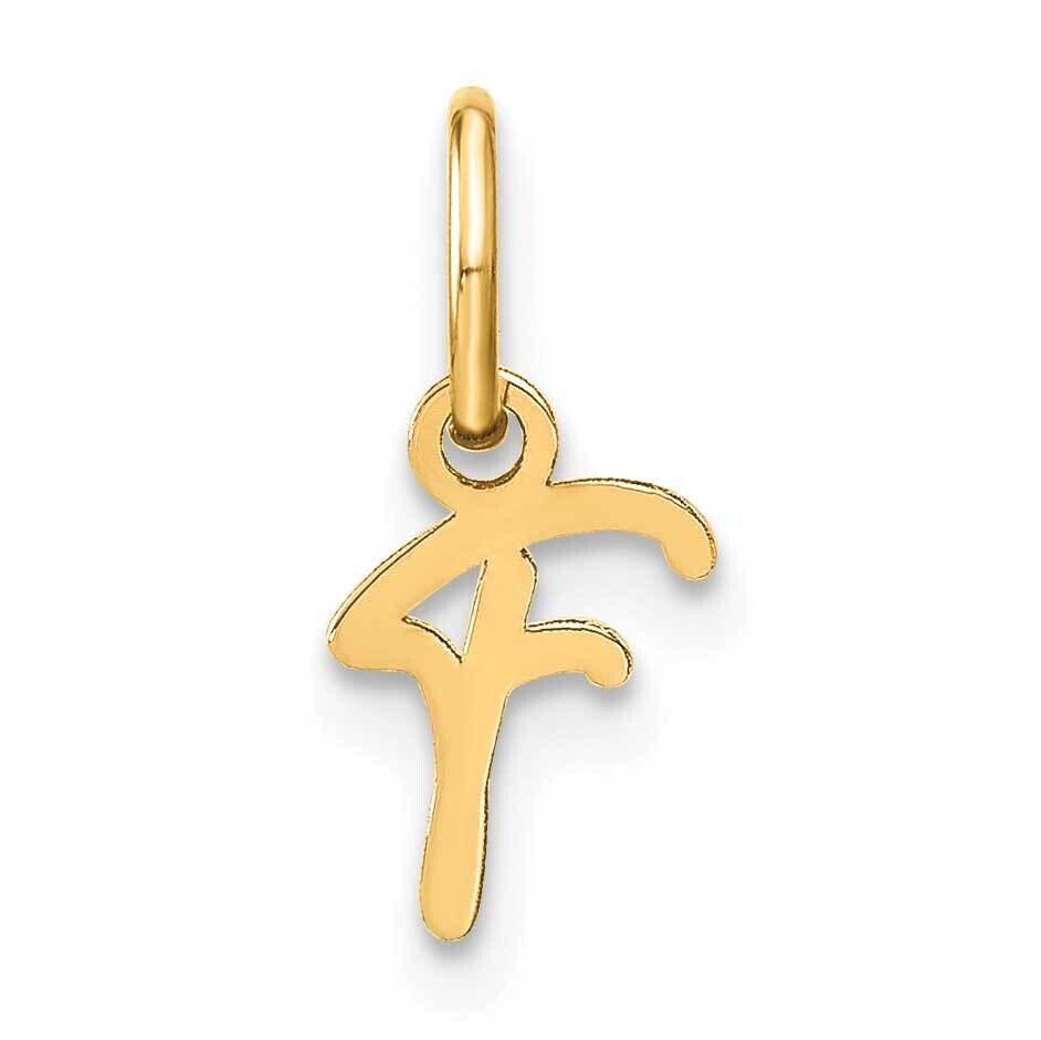 Upper Case Letter F Initial Charm 14k Gold XNA1305Y/F, MPN: XNA1305Y/F, 196904070185