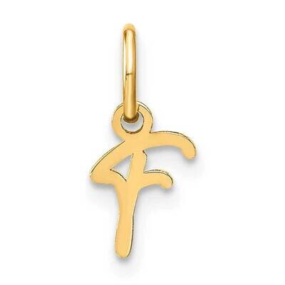 Upper Case Letter F Initial Charm 14k Gold XNA1305Y/F, MPN: XNA1305Y/F, 196904070185