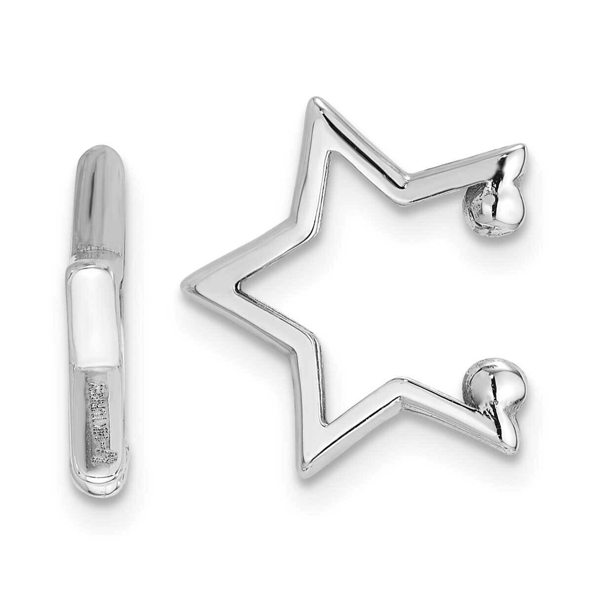 Polished Star Pair Of Cuff Earrings 14k White Gold TF2363, MPN: TF2363,