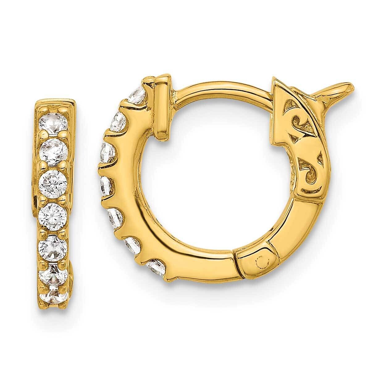 .31Ct 14-1.75mm Round Hoop Safety Clasp Diamond Earrings 14k Gold XE3252AA, MPN: XE3252AA,