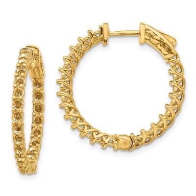 Round Hoop Safety Clasp Earring Mountings 14k Gold XE2006, MPN: XE2006, 191101637902
