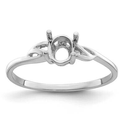 Birthstone Ring Mounting 14k White Gold XBR142M, MPN: XBR142M,