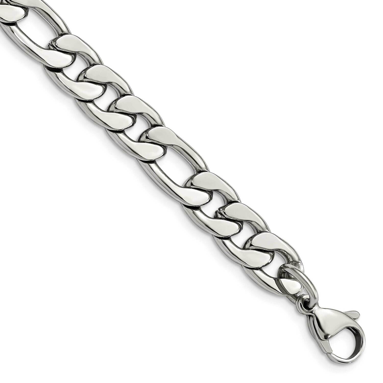 Chisel Polished 8.75mm 9 Inch Figaro Chain Stainless Steel SRN682-9 by Chisel, MPN: SRN682-9, 88677…