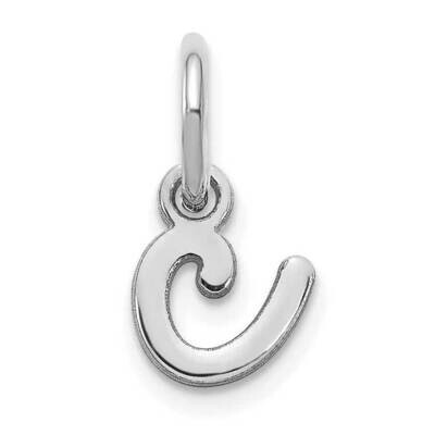 Lower Case Letter C Initial Charm 14k White Gold XNA1307W/C, MPN: XNA1307W/C, 196904077078