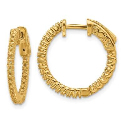 Round Hoop Safety Clasp Earring Mountings 14k Gold XE1983, MPN: XE1983, 191101637506