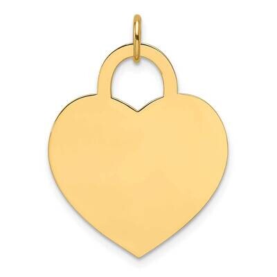 Large Engravable Heart Charm 14k Gold XM690/13, MPN: XM690/13,