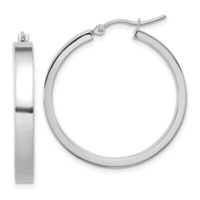 Polished Hoop Earring 14k White Gold TA241W, MPN: TA241W,